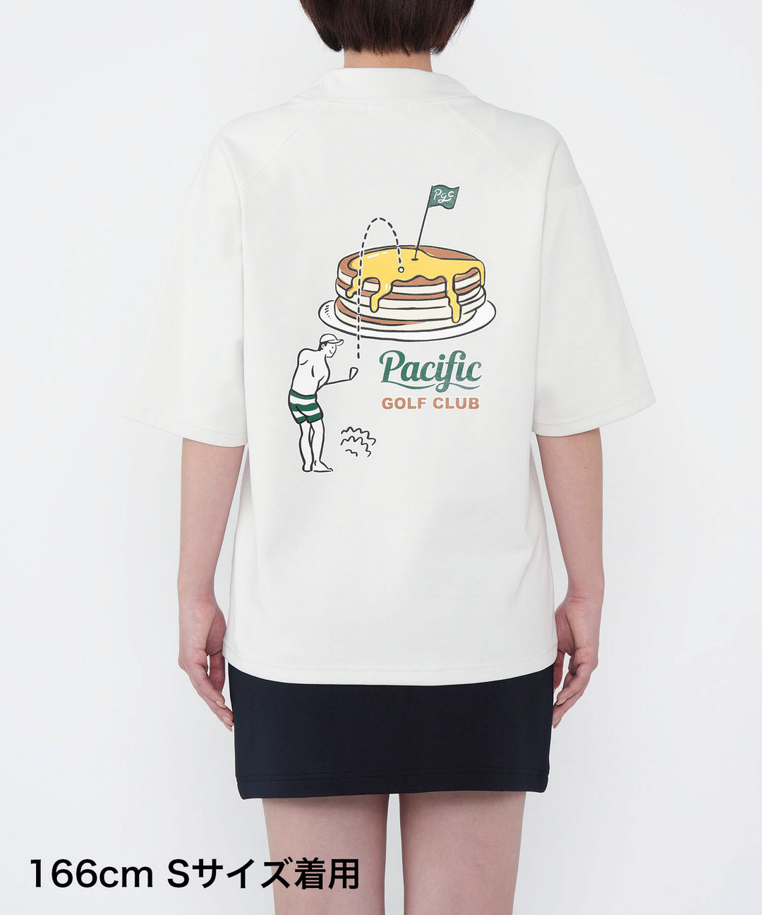 MOCK-NECK BIG TEE HALF SLEEVE GOLF & PANCAKE